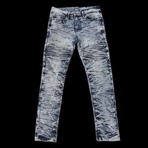 Southpole Jeans Mens 30x28 Acid Wash Blue Distressed Y2K Streetwear Grunge Cool